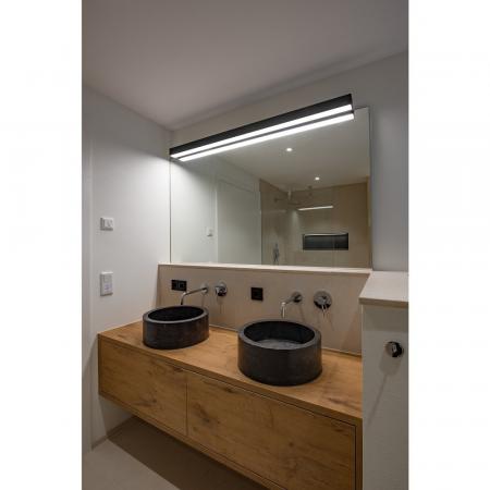 SIGHT LED Wandleuchte & Spiegellampe 120cm schwarz inkl. warmweißer LED Bad & Flur SLV 1001286 IP20