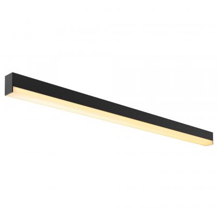 SIGHT LED Wandleuchte & Spiegellampe 120cm schwarz inkl. warmweißer LED Bad & Flur SLV 1001286 IP20