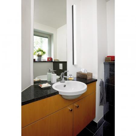 SIGHT LED Wandleuchte & Spiegellampe 120cm schwarz inkl. warmweißer LED Bad & Flur SLV 1001286 IP20