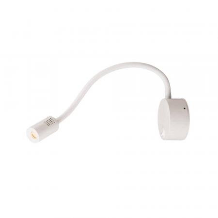 Weiße LED-Wandleuchte mit flexiblem Arm DIO FLEX PLATE mit Schalter SLV 1002118