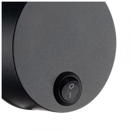 Flexible Wandleuchte DIO FLEX PLATE in schwarz Leseleuchte als Nachttischlampen Ersatz SLV 1002608