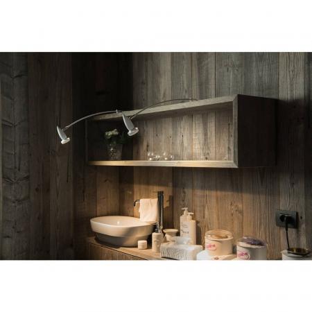 LED-Displayleuchte 46cm langer Arm weiß inkl Anschlussbox SLV 1002860