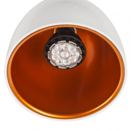 SLV 1002874 1~ PARA25W  CONE 14 QPAR51 1 Ph. System Leuchte weiß/gold inkl. 1 Ph.-Adapter