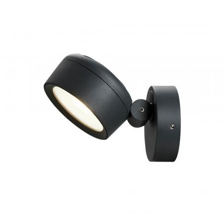 SLV 1002903 ESKINA SPOT Runde dimmbare Außenwandleuchte anthrazit umschaltbare Farbetemperatur IP65