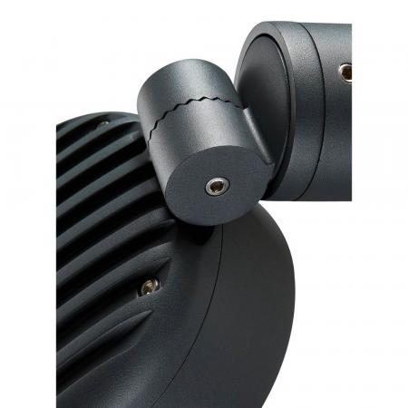 SLV 1002903 ESKINA SPOT Runde dimmbare Außenwandleuchte anthrazit umschaltbare Farbetemperatur IP65
