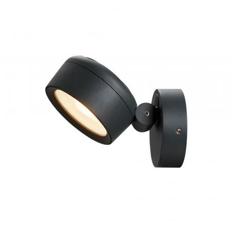 SLV 1002903 ESKINA SPOT Runde dimmbare Außenwandleuchte anthrazit umschaltbare Farbetemperatur IP65