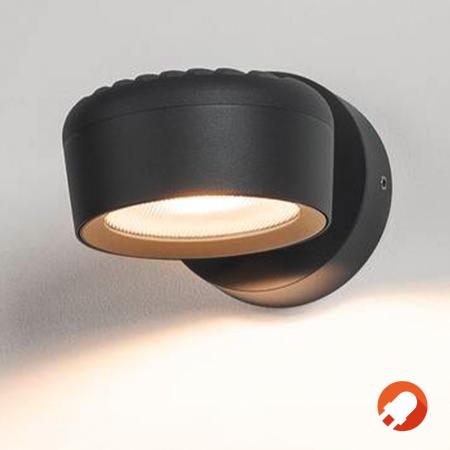 SLV 1002903 ESKINA SPOT Runde dimmbare Außenwandleuchte anthrazit umschaltbare Farbetemperatur IP65