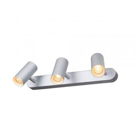 Drehbarer 3-flammiger NOBLO III LED Deckenstrahler in grau dimmbar mit warmweißem Licht von SLV 1002978