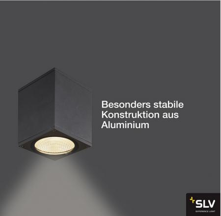 SLV 1003420 ENOLA SQUARE S LED Deckenstrahler Outdoor anthrazit umschaltbare Farbtemperatur