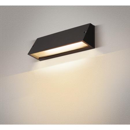 SLV 1003453 PEMA Outdoor LED Außenwandleuchte schwarz mit umschaltbarer Farbtemperatur