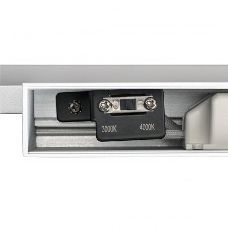 SLV 1003508 GLENOS LED Spiegelleuchte grau umschaltbar 3000/4000K