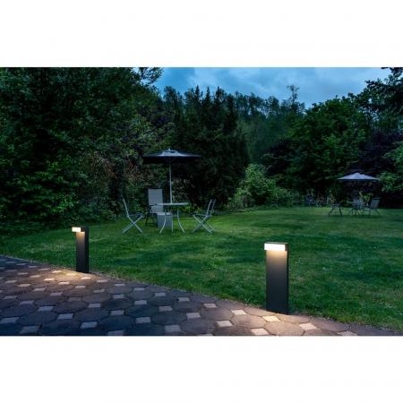 SLV 1003537 L-LINE OUT 50cm hohe L-förmige LED Wegeleuchte anthrazit umschaltbar 3000/4000K