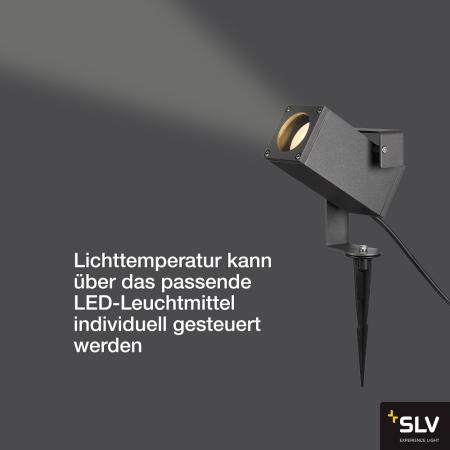 SLV 1004652 THEO BRACKET SP QPAR51 Outdoor Erdspiessleuchte anthrazit
