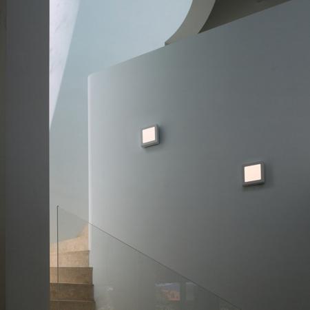 Universal LED Wand- und Deckenleuchte SENSER eckig weiß neutralweisses Licht für Flur, Treppen, Keller, Küche SLV 1004703