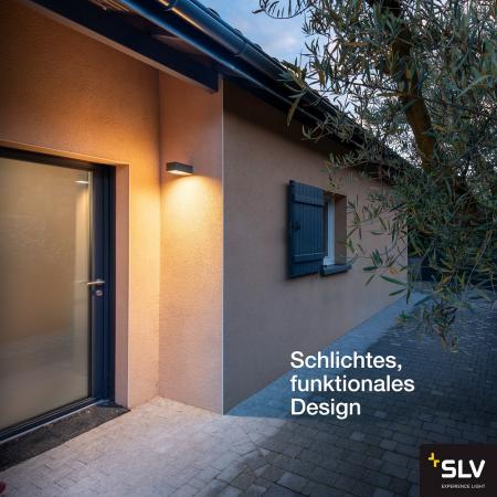SLV 1004747 ESKINA FRAME Außenwandleuchte anthrazit umschaltbar 3000/4000K