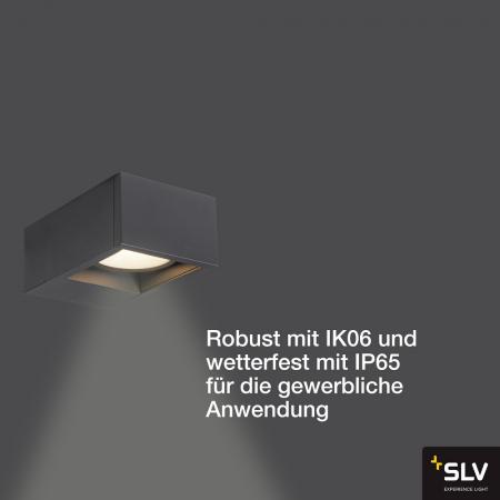 SLV 1004747 ESKINA FRAME Außenwandleuchte anthrazit umschaltbar 3000/4000K
