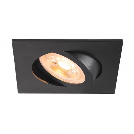 SLV 1007372 NEW TRIA 68 Deckeneinbauleuchte IP 20, quadratisch in schwarz, Einbau⌀ 68mm, Einbautiefe 65mm