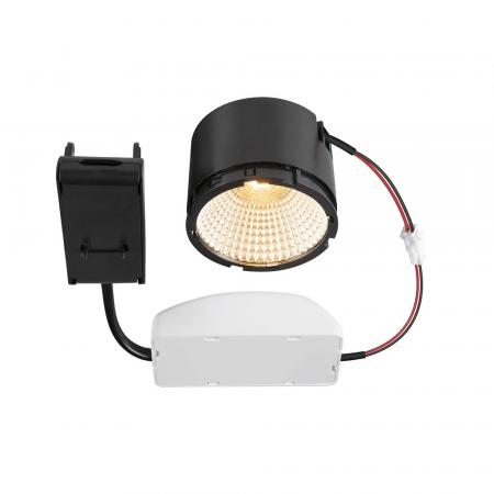 SLV 1007411 NEW TRIA® LED-Modul 2700K 60° PHASE schwarz 95mm – warmweißes Einbaumodul mit breitem Lichtkegel