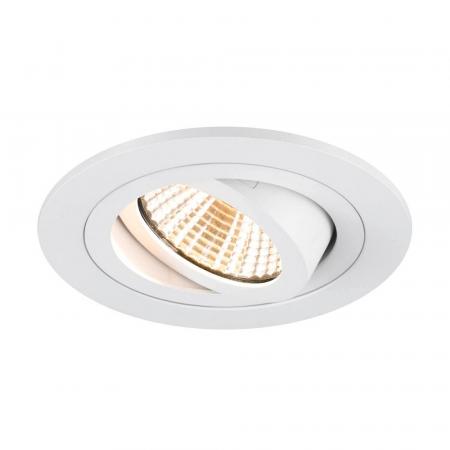 SLV 1007403 NEW TRIA 75  Deckeneinbauleuchte dimmbar 3000K warmweißes Licht, 38°, IP 20, in weiß CRI90 Einbau⌀75mm Einbaut.40mm