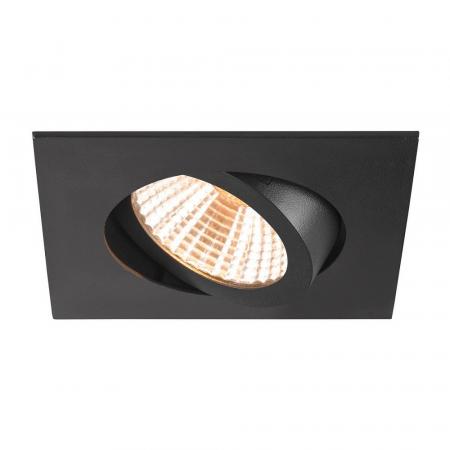 SLV 1007394 NEW TRIA 68 Deckeneinbauleuchte dimmbar 2700K warmweißes Licht, 38°, IP 20, in schwarz CRI90 ⌀68mm Einbautiefe 40mm