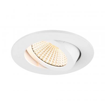 SLV 1007391 NEW TRIA 68 Deckeneinbauleuchte dimmbar 3000K warmweißes Licht, 60°, IP 20, in weiß CRI90 ⌀68mm Einbautiefe 40mm