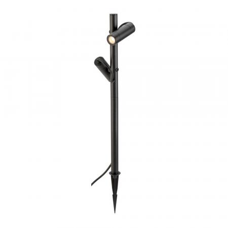 SLV 1007869 HELIA SLIM Pole double Elegante Wegeleuchte schwarz schwenkbarer Leuchtkopf