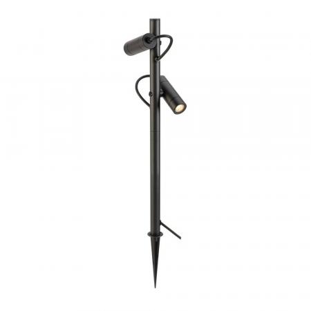 SLV 1007869 HELIA SLIM Pole double Elegante Wegeleuchte schwarz schwenkbarer Leuchtkopf
