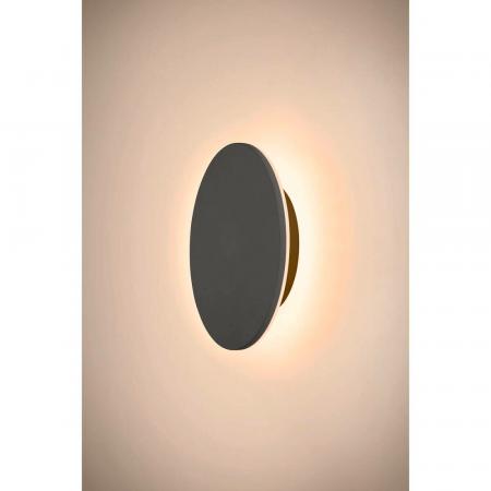 SLV 1007913 D-RING M Außen Wandleuchte schwarz dimmbar & umschaltbare Farbtemperatur