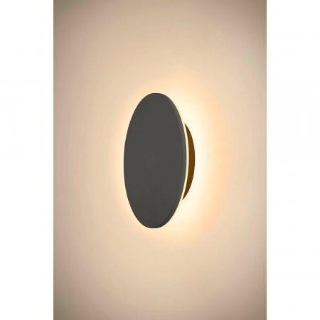 SLV 1007913 D-RING M Außen Wandleuchte schwarz dimmbar & umschaltbare Farbtemperatur