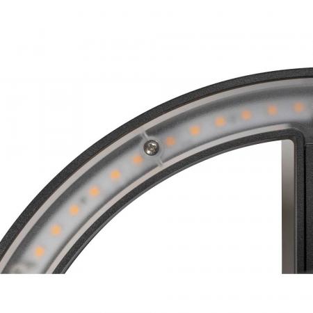 SLV 1007916 Q-RING Außen Wandleuchte mit Sensor schwarz 3000K IP54