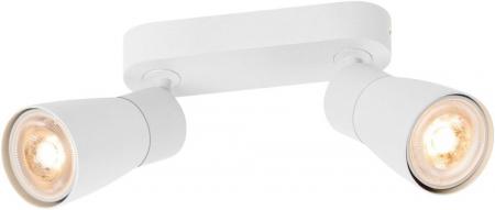 SLV 1008371 PURI 2.0 DOME Double Long Wand- und Deckenleuchte, 2 x GU10, weiß