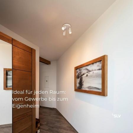 SLV 1008338 PURI 2.0 Cone, Wand- und Deckenaufbauleuchte, rund, 3 x max. 6 W GU10, weiß
