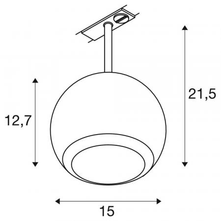 SLV 1008183 LIGHT EYE 150 Spot GU10, matt weiß