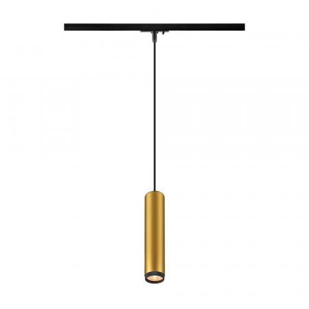 SLV 1008473 GRIP! L, 1~ Pendelleuchte, GU10, Pendellänge 200 cm, 1x max. 6 W, gold / schwarz