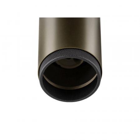 SLV 1008472 GRIP! L, 1~ Pendelleuchte, GU10, Pendellänge 200 cm, 1x max. 6 W, bronze / schwarz