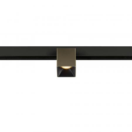 SLV 1008988 FIX-IT!, 48V, DALI, eckig, Surface mounted track, Spot, 3000K, 6.6 W, 36°, bronze / schwarz