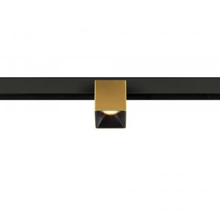 SLV 1008987 FIX-IT!, 48V, DALI, eckig, Surface mounted track, Spot, 3000K, 6.6 W, 36°, gold / schwarz