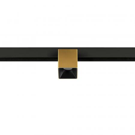 SLV 1008987 FIX-IT!, 48V, DALI, eckig, Surface mounted track, Spot, 3000K, 6.6 W, 36°, gold / schwarz