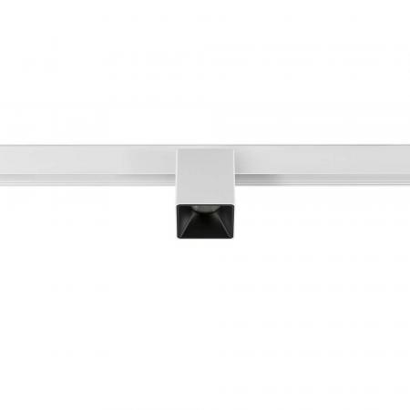 SLV 1008985 FIX-IT!, 48V, DALI, eckig, Surface mounted track, Spot, 3000K, 6.6 W, 36°, weiß / schwarz