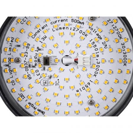 SLV 1009014 GRIP! FLAT Pendelleuchte PHASE 2700/3000K schwarz/gold – moderne LED Pendelleuchte mit CCT Switch