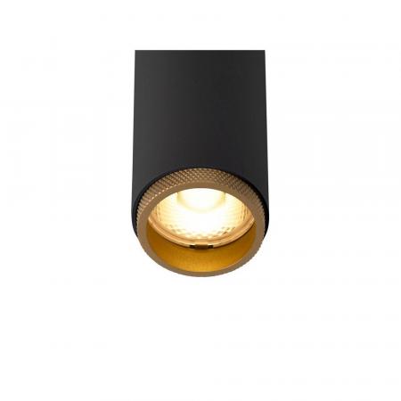 SLV 1009027 GRIP! S 48V Spot 3000K 9,8W DALI – tief eingelassener Schienenstrahler schwarz/gold