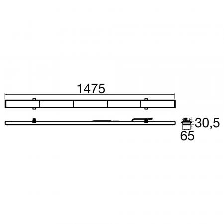 SLV 1009194 RETRO LT 1500 25W 4700–13300lm IP20 LED Lichtbandsystem DALI OVAL Optik CCT Switch