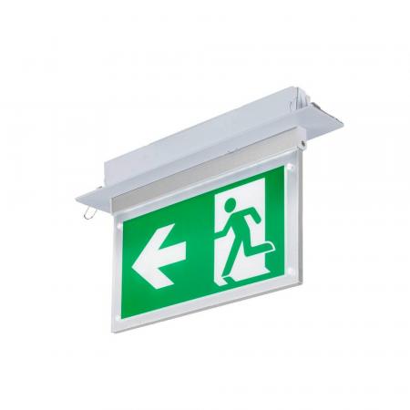 SLV 1010504 P-LIGHT Wand- und Deckenaufbauleuchte 6000K 3 W Weiß Notausgangsleuchte