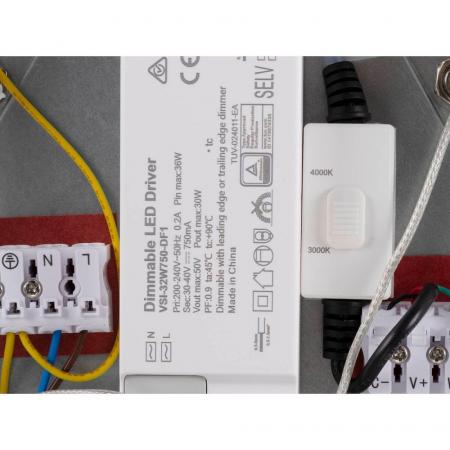 SLV 1010426 PANEL 60 – runde LED Pendelleuchte PHASE 29W 3000/4000K weiß UGR<19