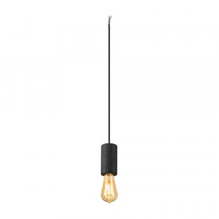 SLV 1010417 FITU PD E27 stone Pendelleuchte 15W 500 cm schwarz – flexible Design-Pendelleuchte im MIX & MATCH System