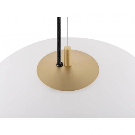 SLV 1010414 OLYPSO 40 Pendelleuchte E27 40W Ø 400 mm gold – elegante Design-Pendelleuchte mit Opalglas