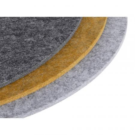SLV 1010407 GRIP! FLAT – Felt shade Ø50 cm H 0,6 cm grau ultraflacher Leuchtenschirm