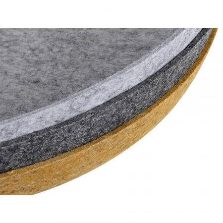 SLV 1010403 GRIP! FLAT – Filzschirm Ø50 cm H 6,2 cm anthrazit dekorativer Leuchtenschirm