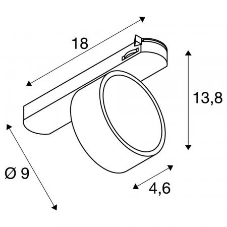 SLV 1010248 KALU 2.0 3~ LED Schienenstrahler 10W 1500lm 4000K 36° Weiß – moderner 3-Phasen Spot für effiziente Lichtsysteme