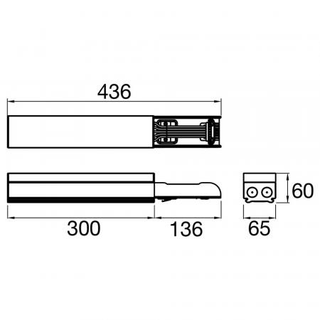 SLV 1010550 EASYLIGHT FOB 300 5 25 BK Feed out Box 300mm 5-polig 2,5mm² schwarz – Durchverdrahtung für EASYLIGHT Lichtbandsysteme